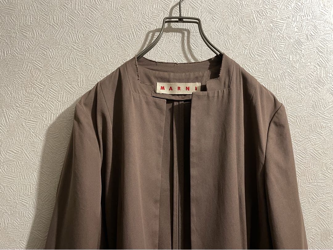 イタリア製 MARNI リボン ポケット キャンバス コート / マルニ