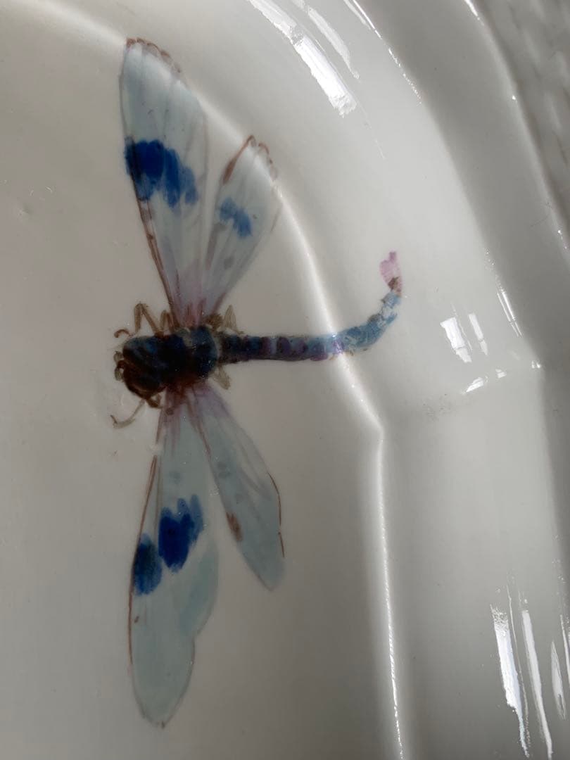 ボタン剣マイセンのオーバル大皿(約60cmX約29cm)