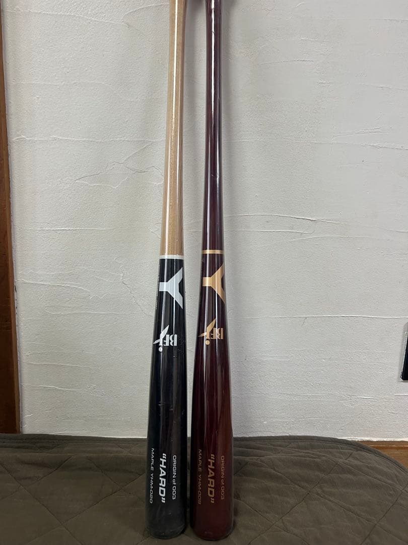 ヤナセ 新モデル硬式バット 2本セット 黒/赤