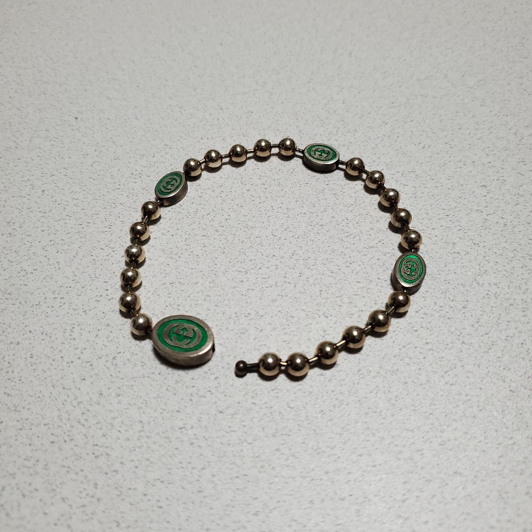 GUCCI ボールチェーン　インターロッキングG ブレスレット