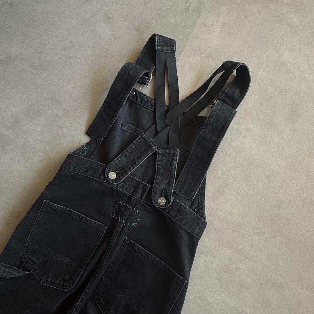 【本日限定価格✨】RonHerman ヴィンテージ加工 オーバーオール 黒デニム