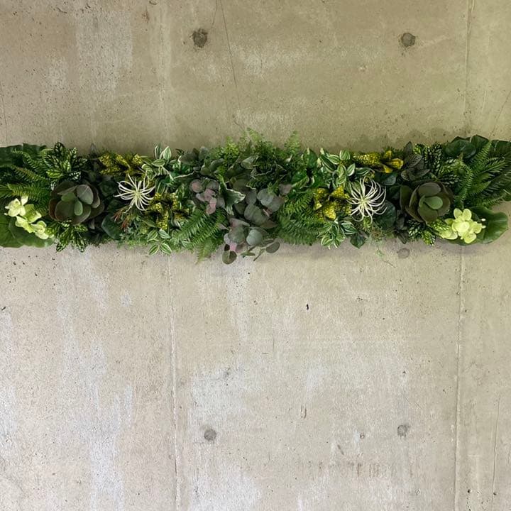 光触媒　人工観葉植物　ウォールグリーン　造花　アレンジ　フェイクグリーン6035