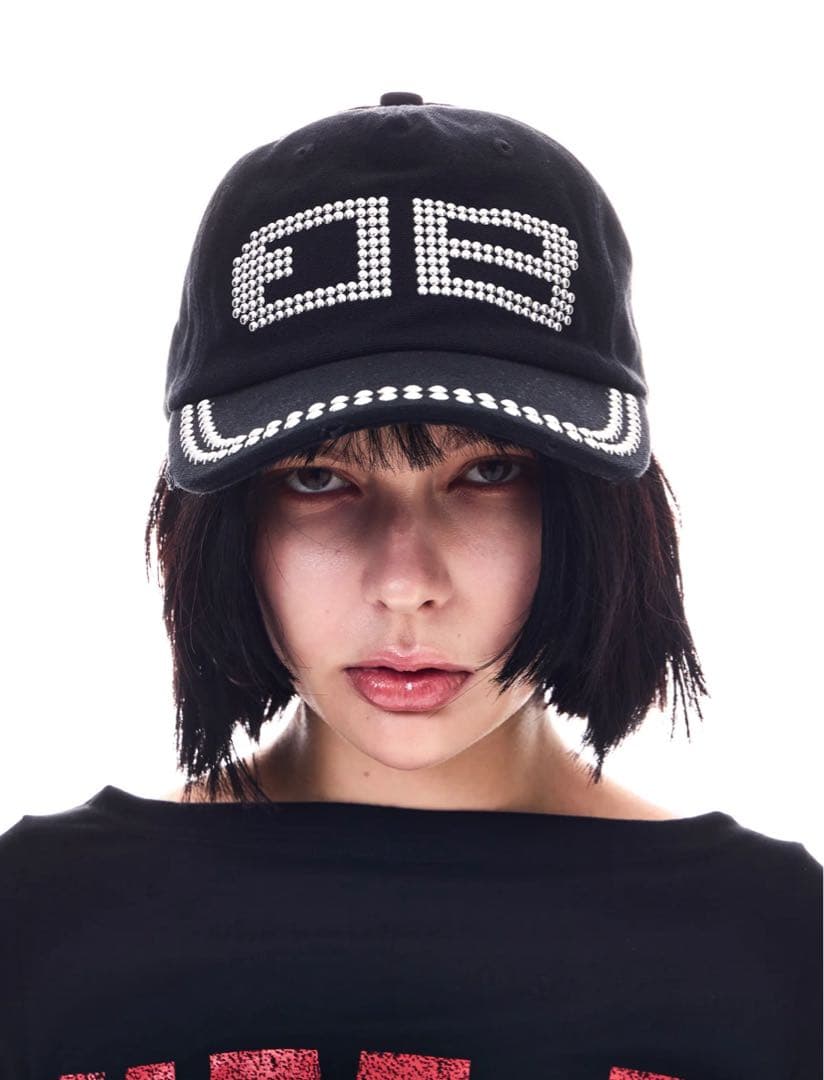 BEEDEN studs damage cap キャップ ブラック