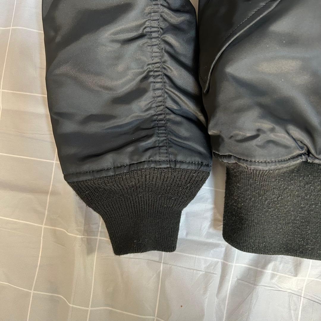 【美品】ALPHA INDUSTRIES MA-1 フライトジャケット BK M