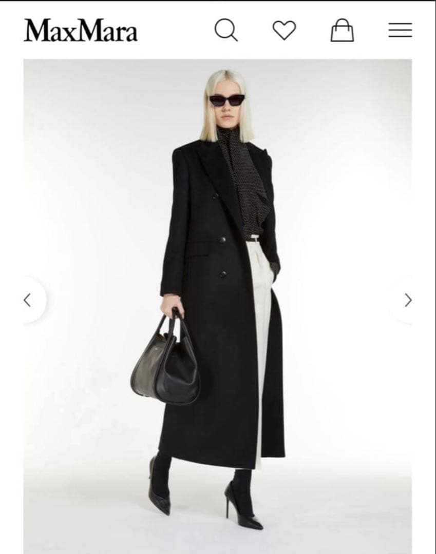 ◾️売切◾️MAX MARAピュア ヴァージンウール ダブルブレスト コート