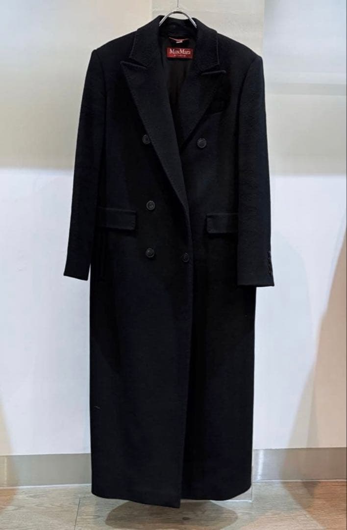 ◾️売切◾️MAX MARAピュア ヴァージンウール ダブルブレスト コート