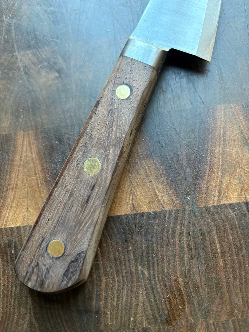 築地　有次　骨スキ　160mm 5寸　包丁　捌き　片刃　再生品　合金