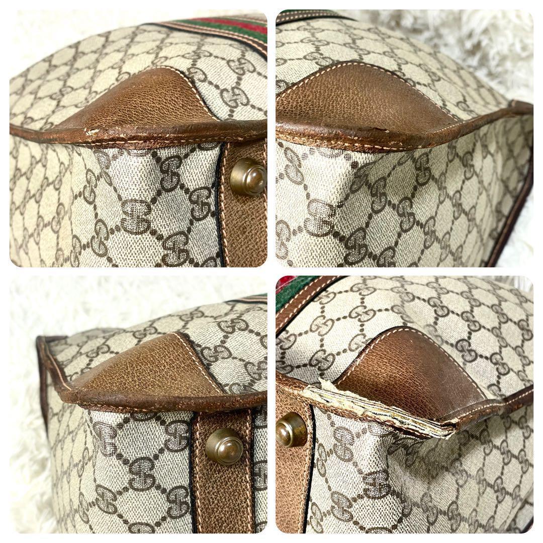 GUCCI グッチ　ボストンバッグ ハンドバッグ　シェリーライン　大容量