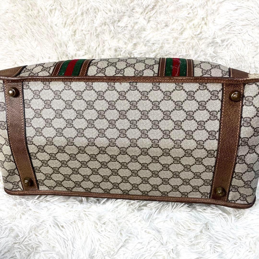 GUCCI グッチ　ボストンバッグ ハンドバッグ　シェリーライン　大容量