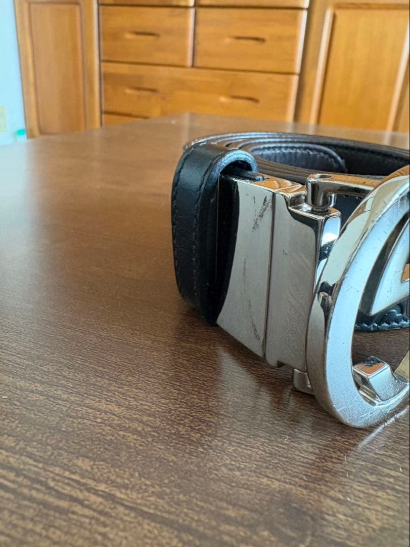 GUCCIベルト　シグネチャー インターロッキングG グッチシマ ベルト レザー