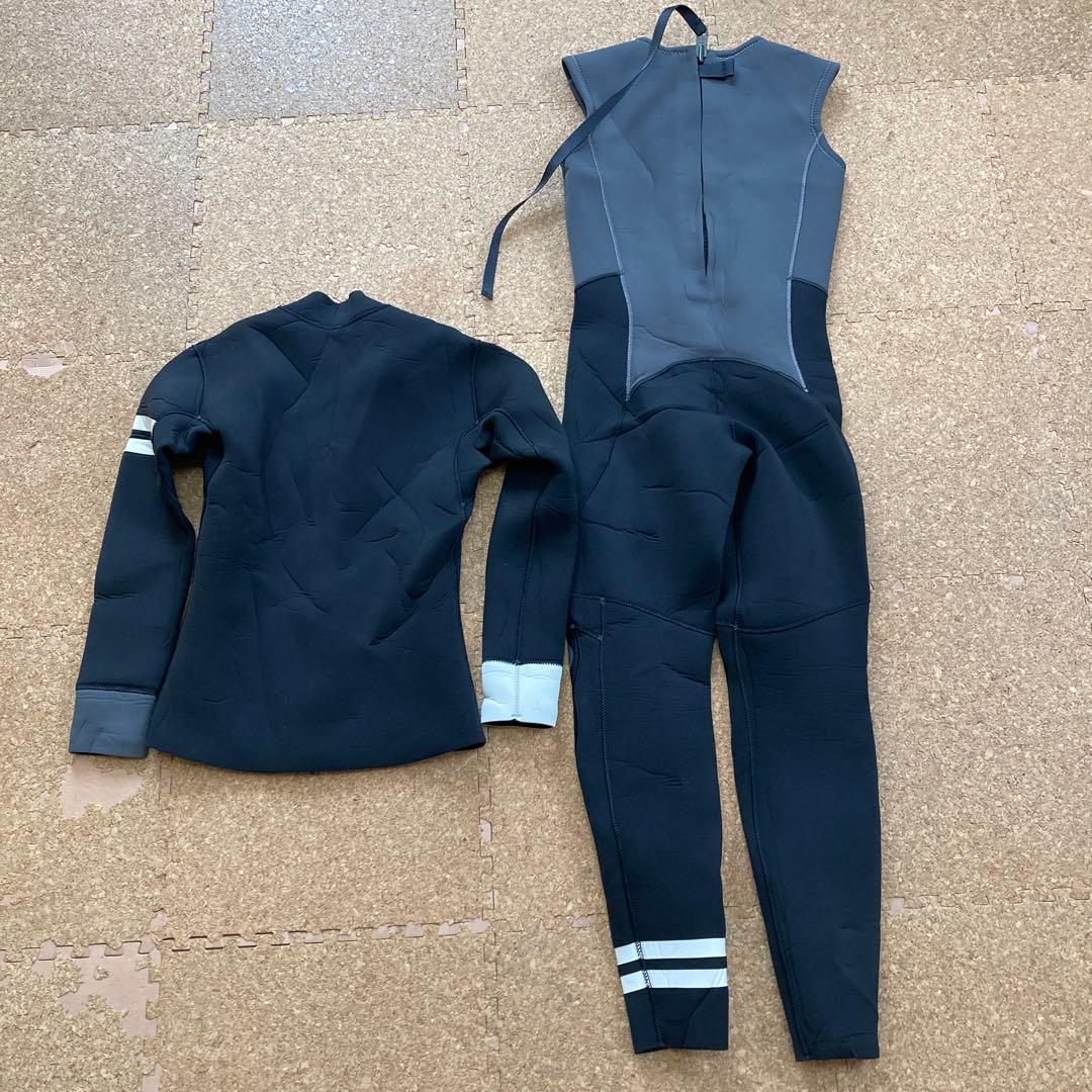 【未使用】FELLOW ウェットスーツ ロングジョン＆タッパー140KIDS 黒