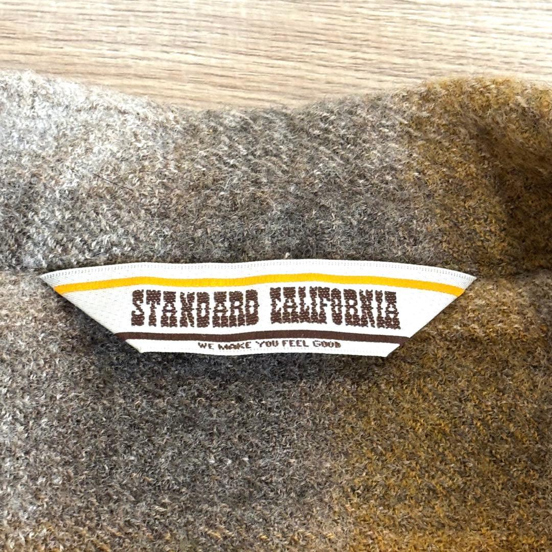 STANDARD CALIFORNIA ブラウン　ウールシャツ　XL