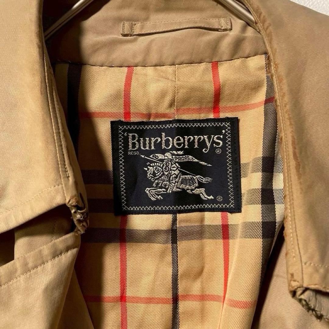 【ヴィンテージ】バーバリーズ トレンチコート ノバチェック ベルト付き ベージュ