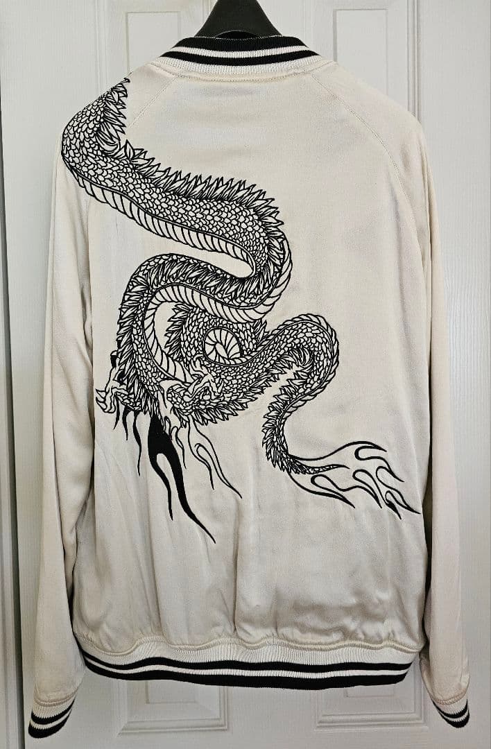 【美品】IOLANI イオラニ　スカジャン　シルク　リバーシブル