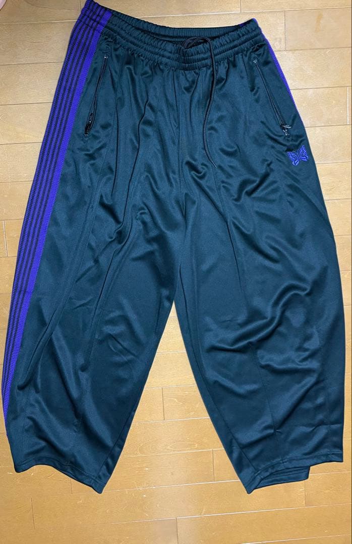 needles ヒザデルパンツ H.D. Track Pant 黒/紫