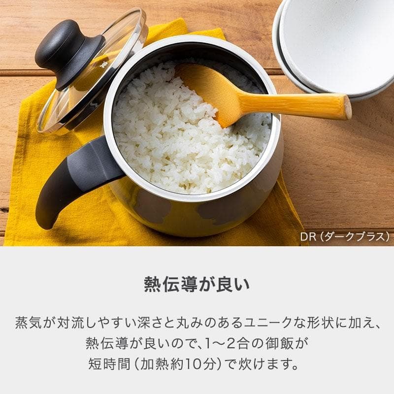 新品☆未使用品　フュージョンテック ミネラル マルチポット 14cm DR