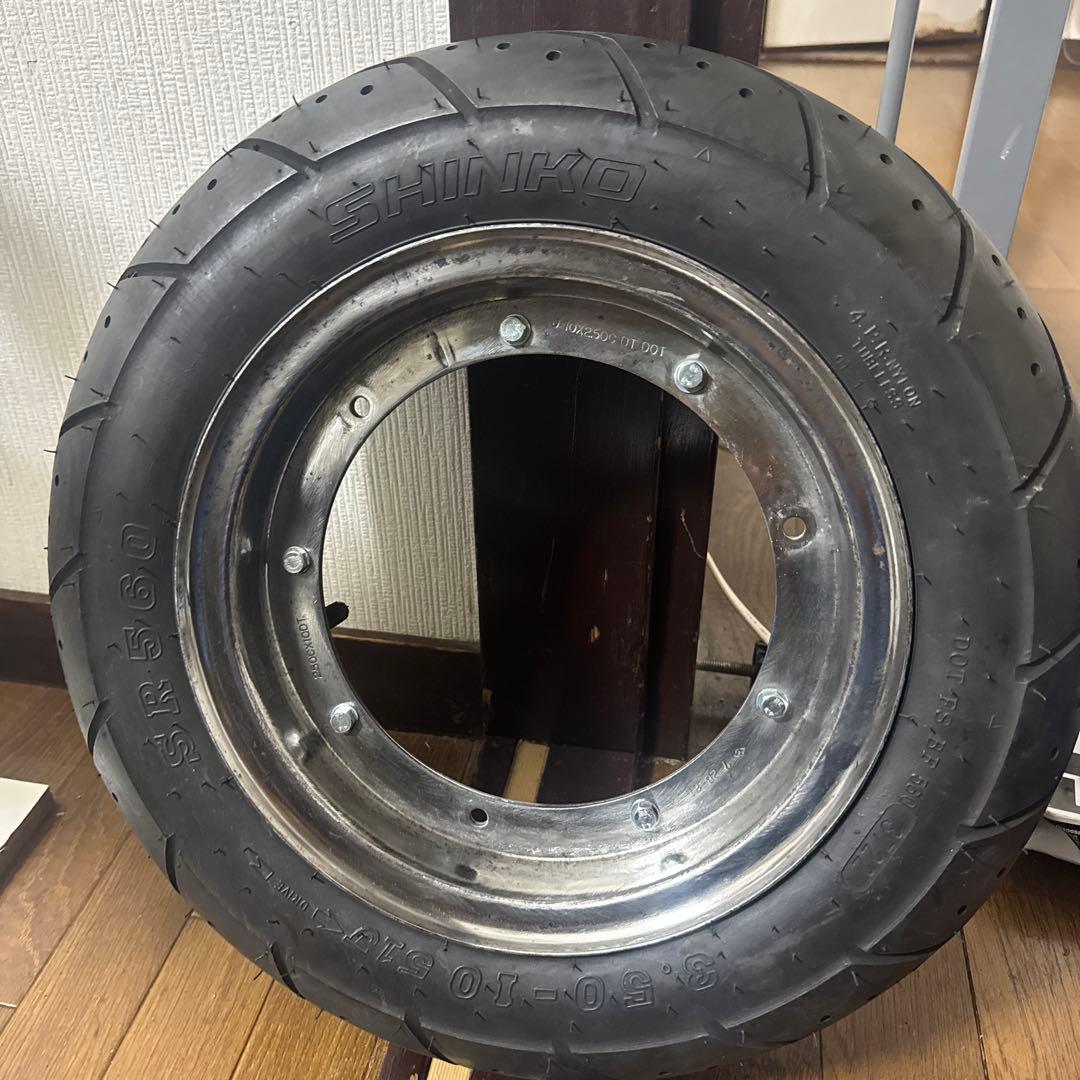 ノリアキさん専用 シャリー50ダックス50前後ホイールタイヤセット（タイヤ新品）