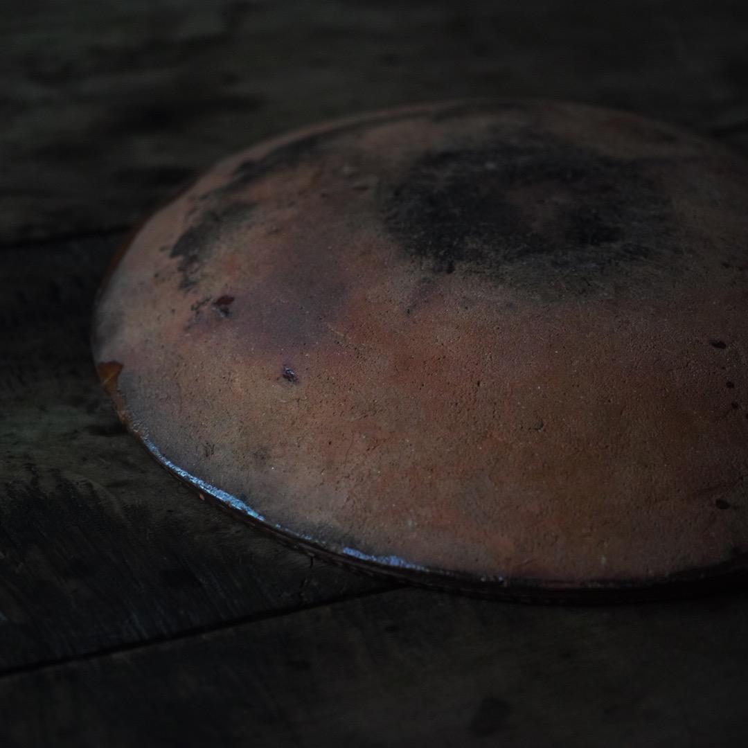 1800年代 アメリカ 無地 レッドウェア皿 プレート アンティーク