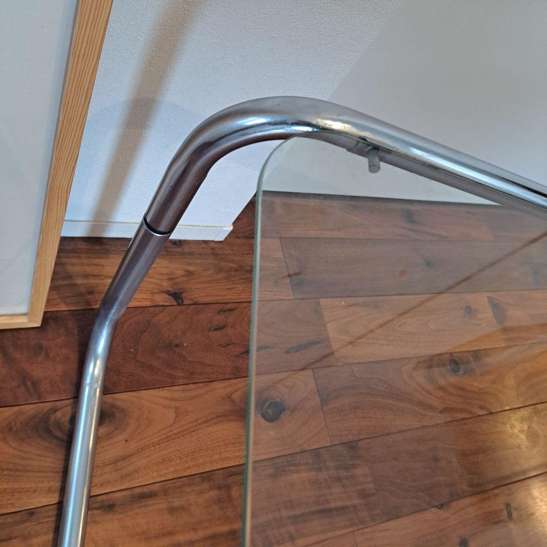 アンティーク　スペースエイジ　昭和レトロ　80‘s ガラス　コーヒーテーブル