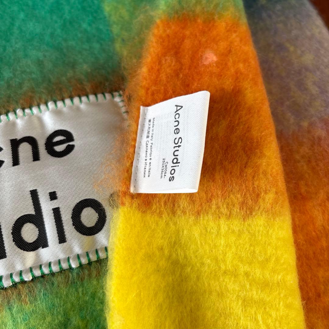 Acne Studios カラフルチェックマフラー