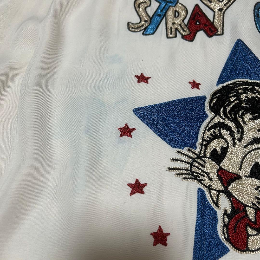 東洋 スタイルアイズ ストレイキャッツ ボウリングシャツ 希少なホワイトボディ