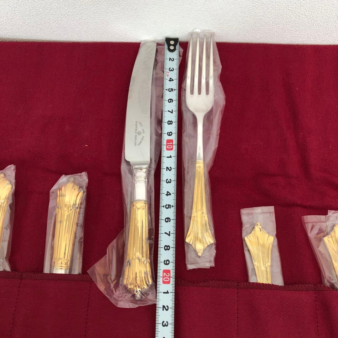 未使用　ジー＆ホルム　ナイフ＆フォーク12本　ヘリテージプレート　最高級　銀製品