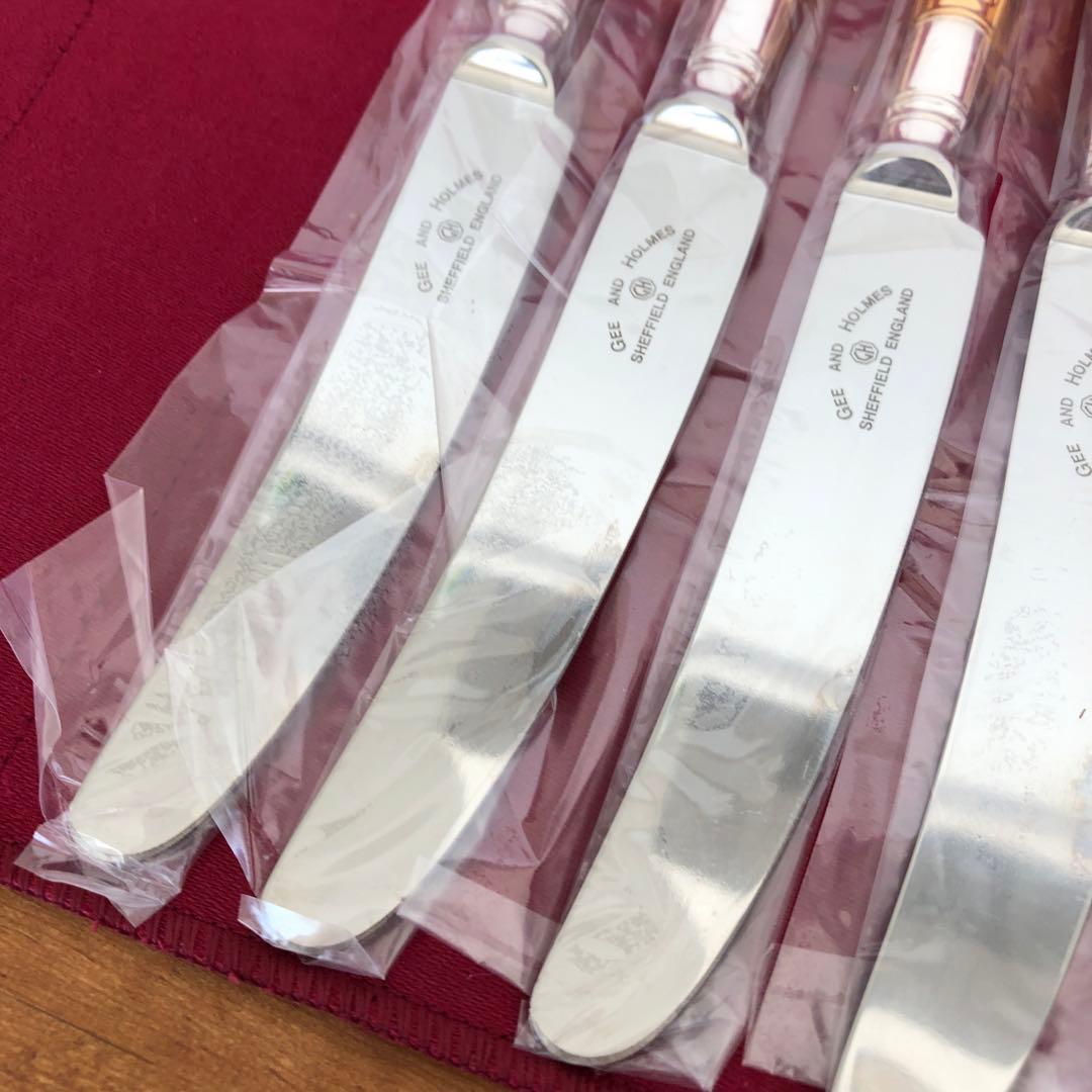未使用　ジー＆ホルム　ナイフ＆フォーク12本　ヘリテージプレート　最高級　銀製品