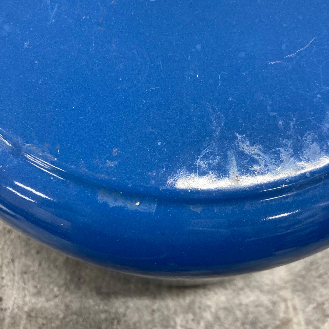 ル・クルーゼ　シグニチャー ココット・ロンド 22cm 青色