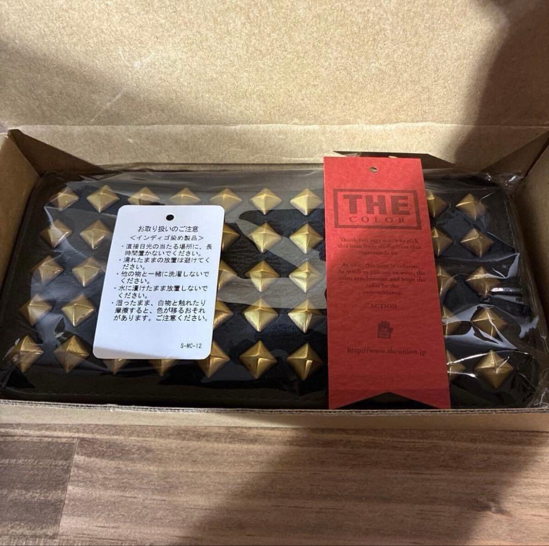 小物 THE UNION INDIGO STUDS WALLET INDIGO