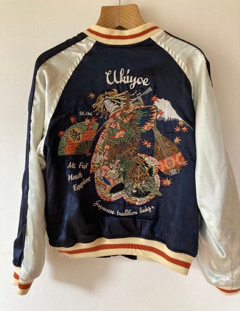 爆烈爛漫娘　完売　リバース　スカジャン　雷様＆芸者　サイズ38 M相当