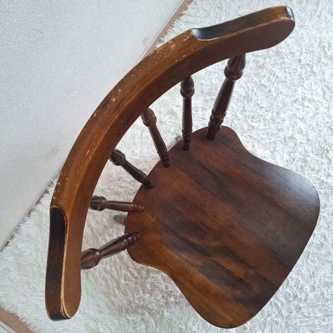 【状態良好】柏木工 ダイニングチェア ウィンザーチェア ブラウン