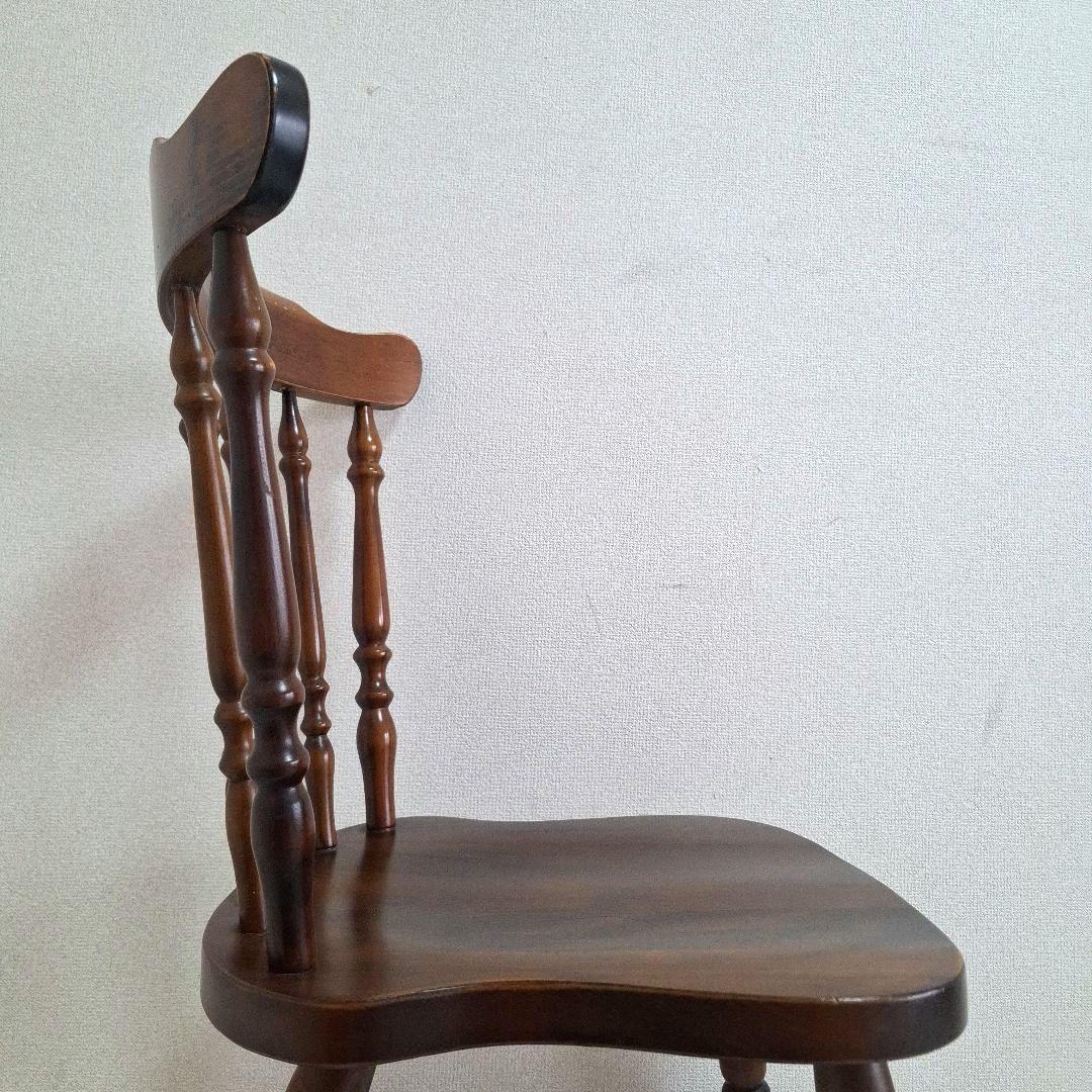 【状態良好】柏木工 ダイニングチェア ウィンザーチェア ブラウン