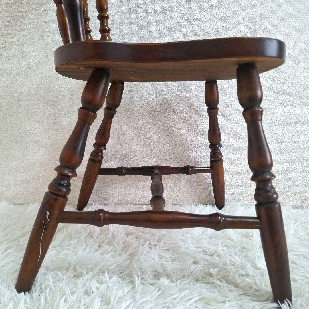 【状態良好】柏木工 ダイニングチェア ウィンザーチェア ブラウン