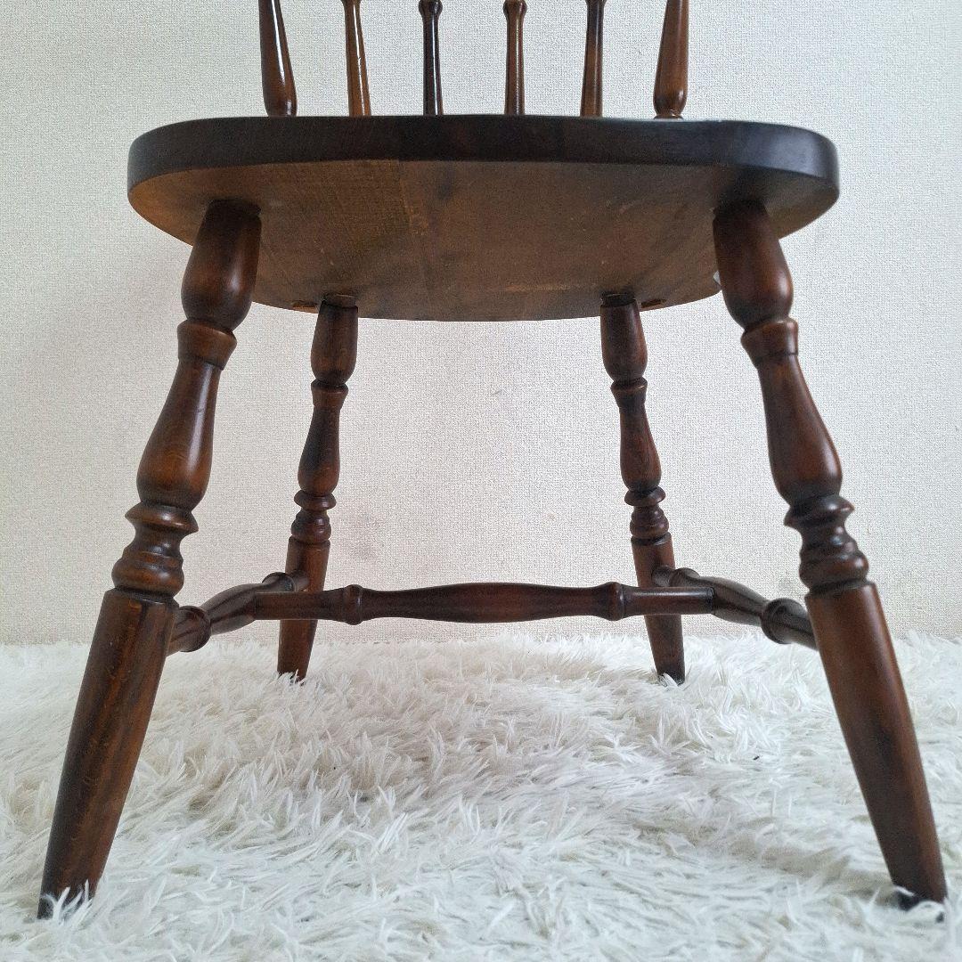 【状態良好】柏木工 ダイニングチェア ウィンザーチェア ブラウン