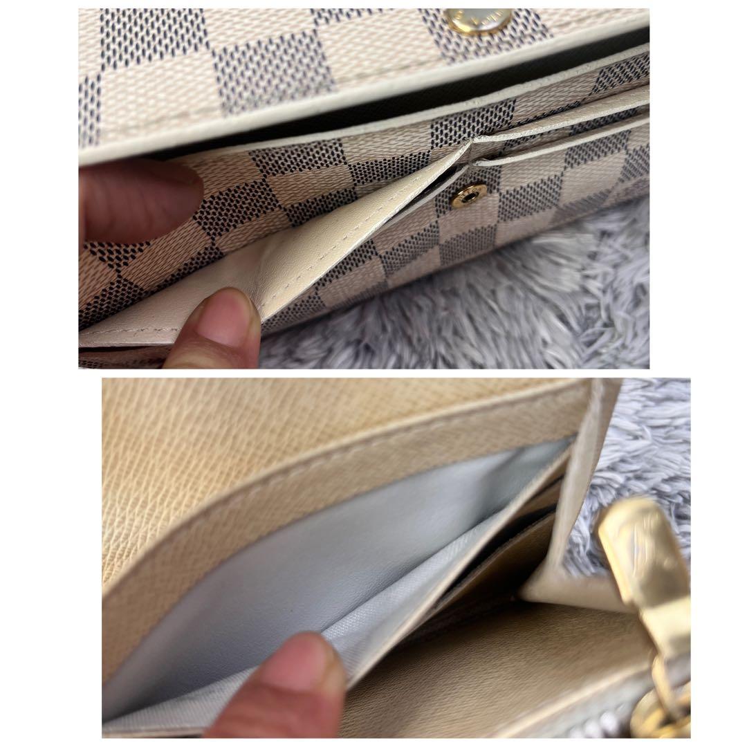 ルイヴィトン　ダミエアズール　長財布　メンズ　レディース　ホワイト