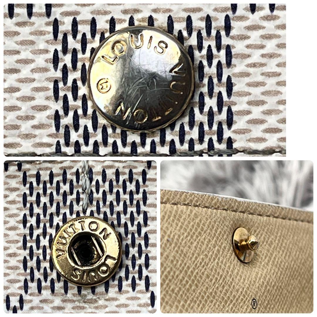 ルイヴィトン　ダミエアズール　長財布　メンズ　レディース　ホワイト