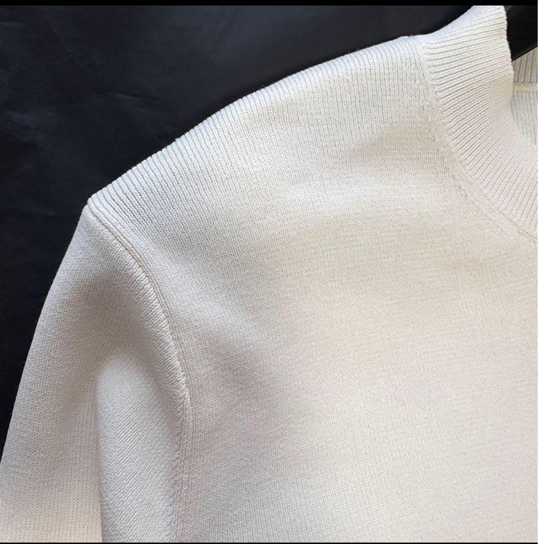 【未使用級】23AW アドーア　ダブルラッフルカフニット　38 フレアスリーブ