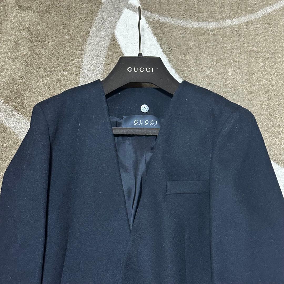 GUCCI チェスターコート サイズ40 黒 イタリア製