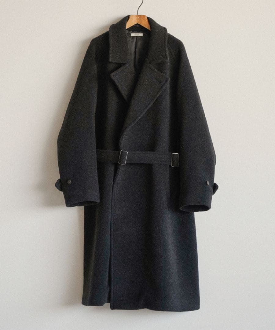 ジャケット・アウター Shiun TIELOCKEN MELTON COAT CHARCOAL S
