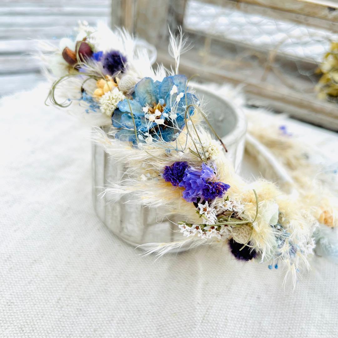 花かんむり　花冠　ハーフバースデー　誕生日　結婚式　ベビークラウン　髪飾り