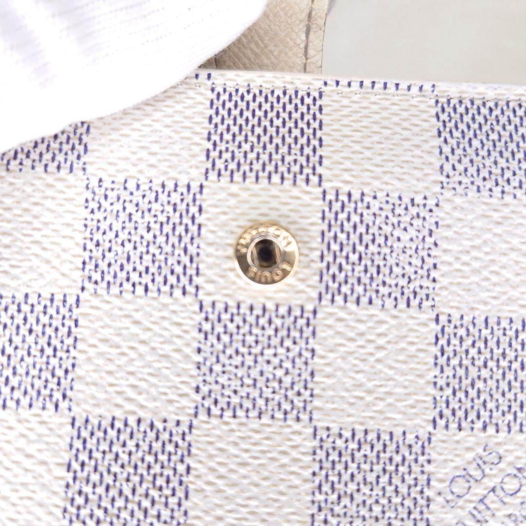 【大人気】ルイ ヴィトン がま口財布ダミエ アズール ポルトフォイユ ヴィエノワ