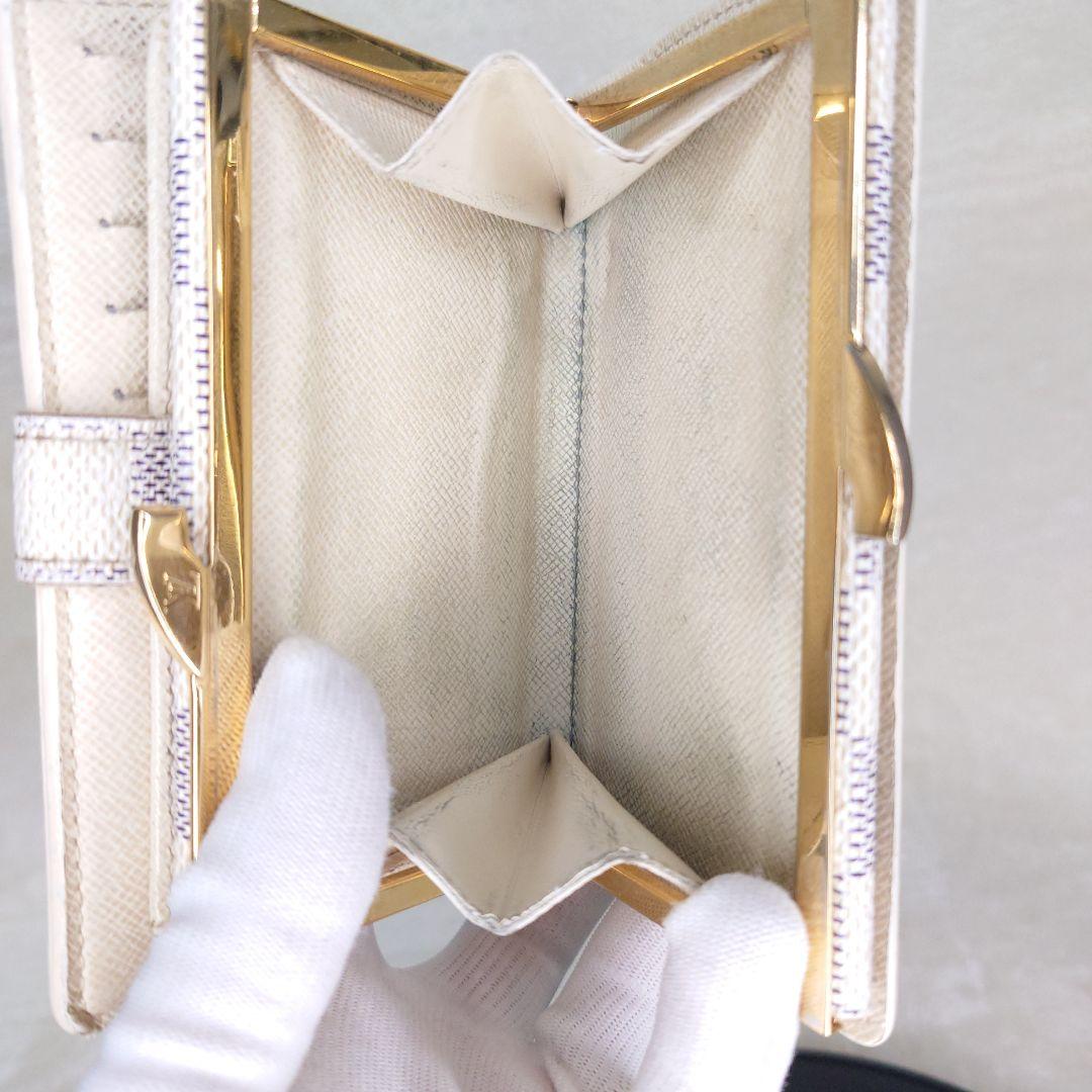 【大人気】ルイ ヴィトン がま口財布ダミエ アズール ポルトフォイユ ヴィエノワ