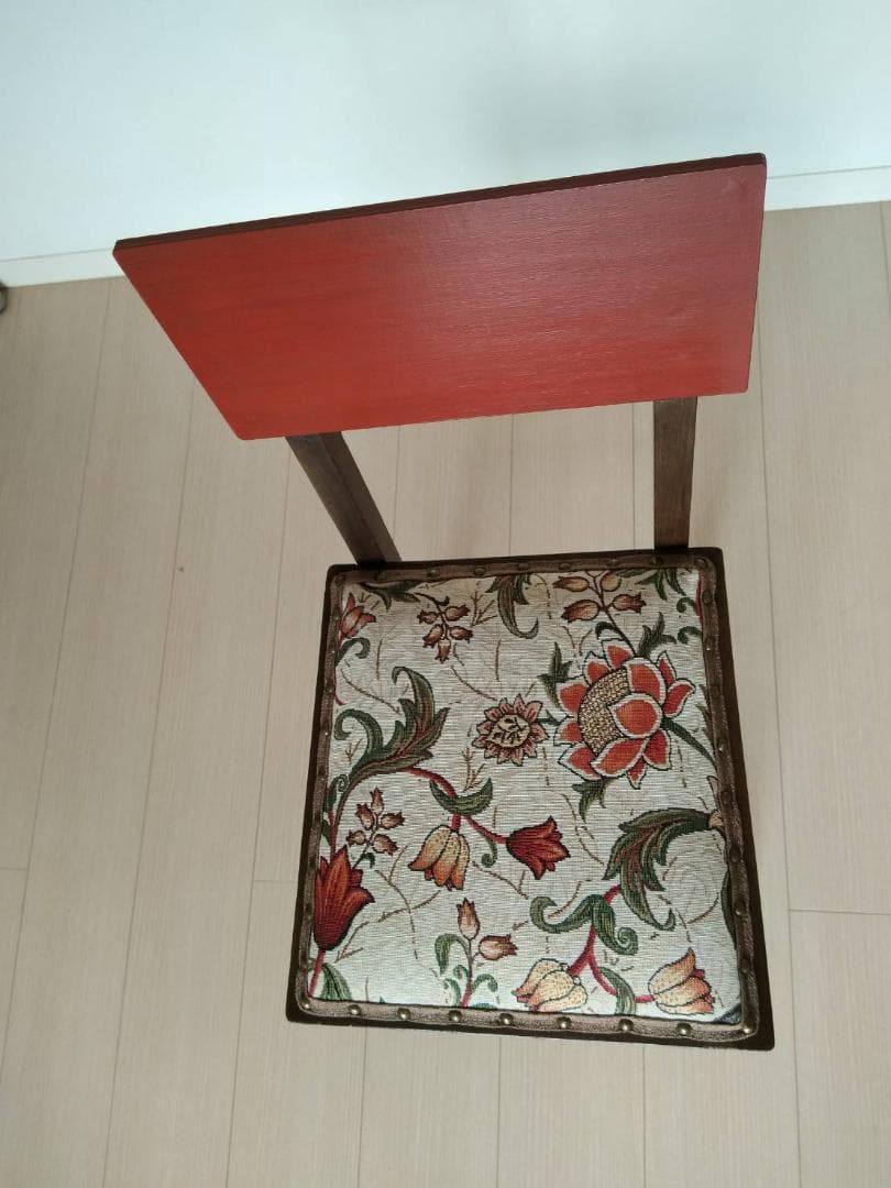 【張替え未使用品】昭和ヴィンテージ椅子リメイク品