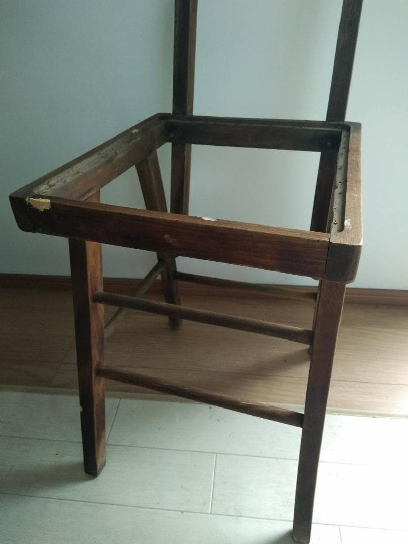 【張替え未使用品】昭和ヴィンテージ椅子リメイク品