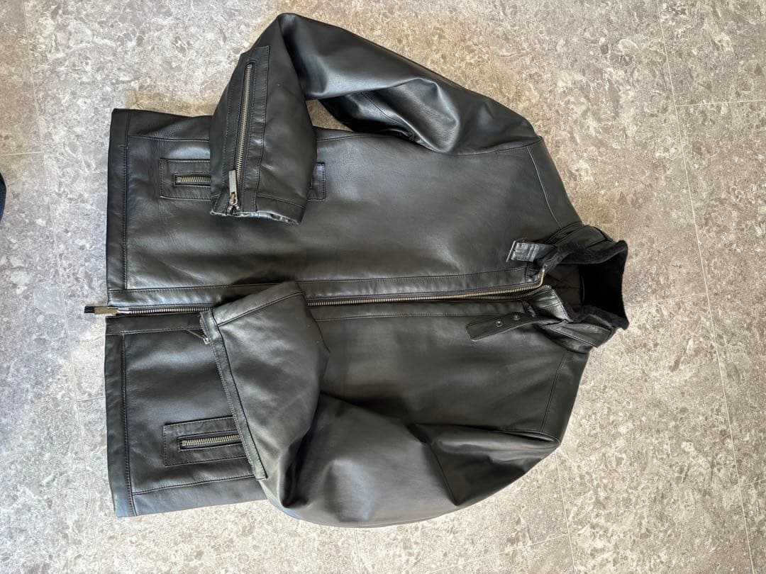 カルバンクライン　羊革レザージャケット