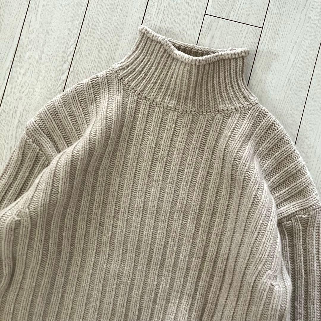 極美品✨ELBORN ラムウール ローゲージニット タートルネック
