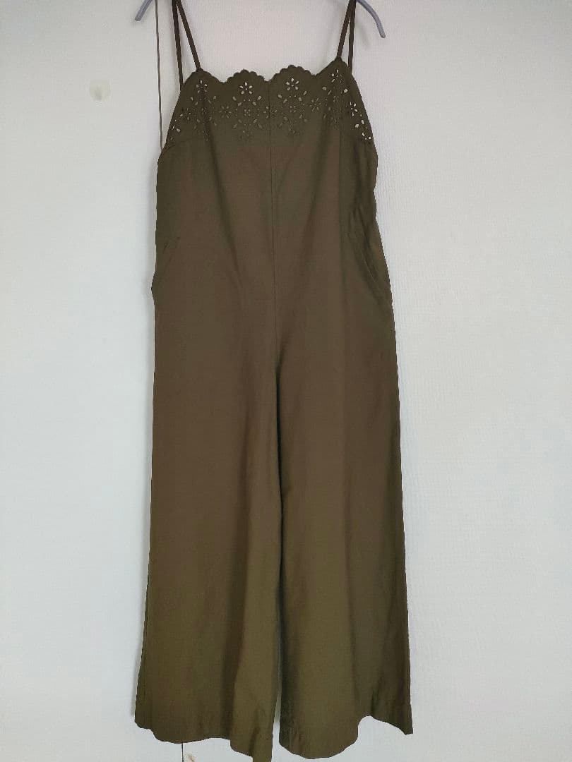 45Rポプリンカットワークサロペット