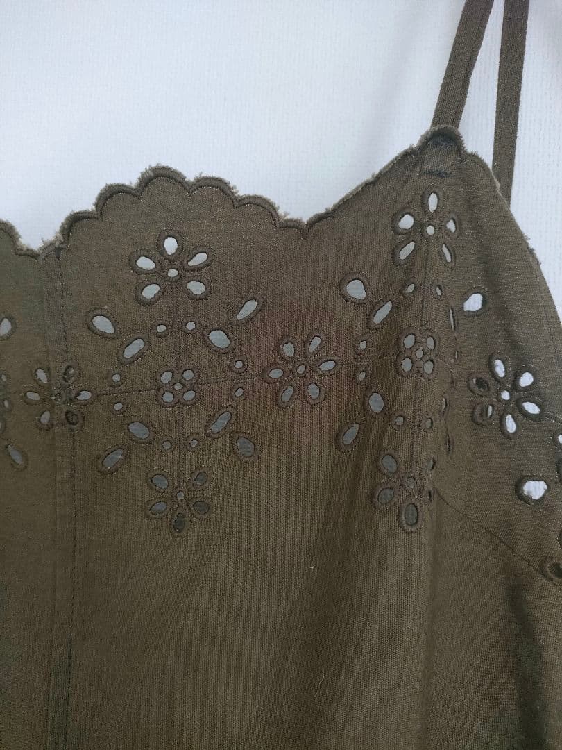 45Rポプリンカットワークサロペット