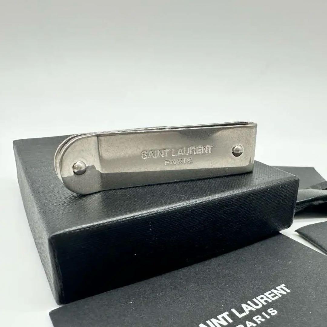 SAINT LAURENT マネークリップ シルバー ビルクリップ メタル