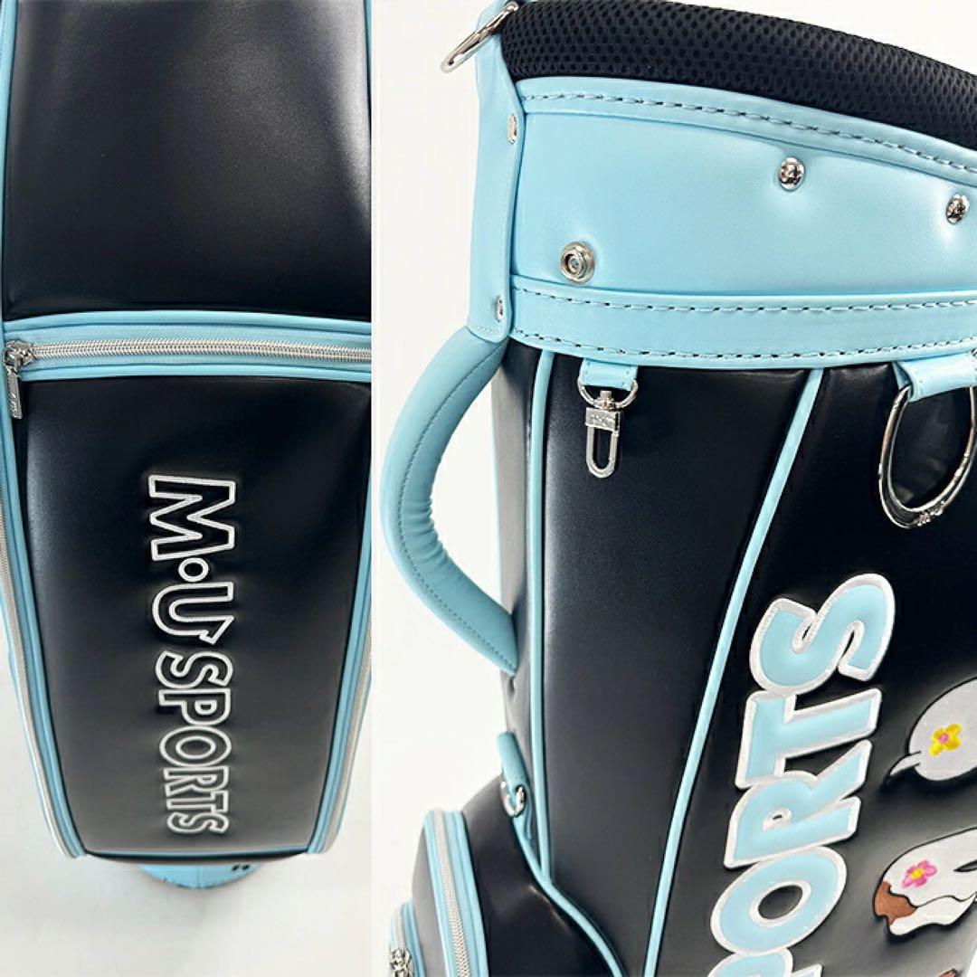 【新品】MUスポーツ 703R6154 キャディバッグ BLK エムユースポーツ